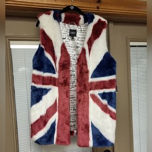 Limited Edition, 50th Anniversary Rolling Stones, British Flag Vest by Lyr&c